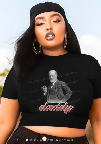 Curvy Psyhology Daddy Y2K Baby Tee Cherrykitten