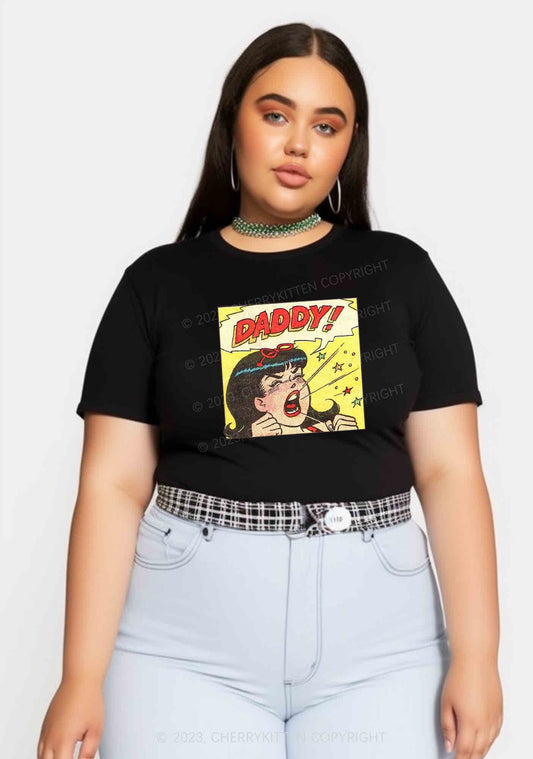 Curvy Call For Daddy Y2K Baby Tee Cherrykitten