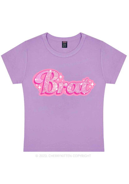 BRAT Y2K Baby Tee Cherrykitten