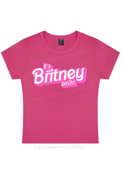 It's Britney Bixch Y2K Baby Tee Cherrykitten