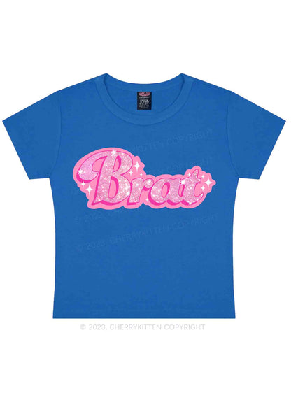 BRAT Y2K Baby Tee Cherrykitten