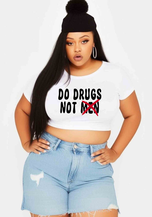 Curvy Do Drxgs Not Men Baby Tee Cherrykitten