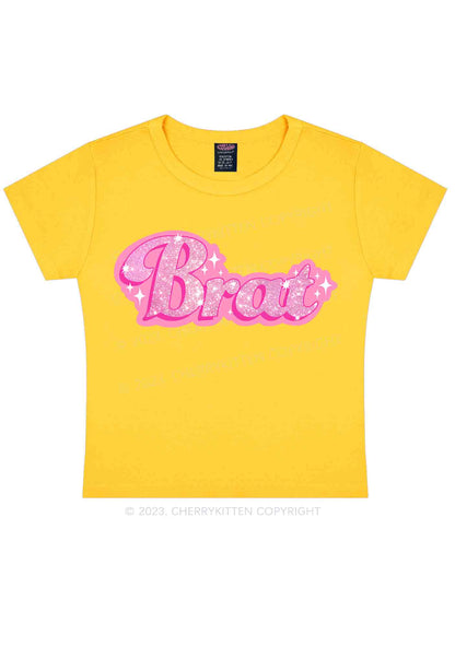 BRAT Y2K Baby Tee Cherrykitten