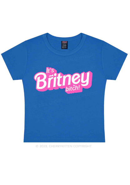 It's Britney Bixch Y2K Baby Tee Cherrykitten