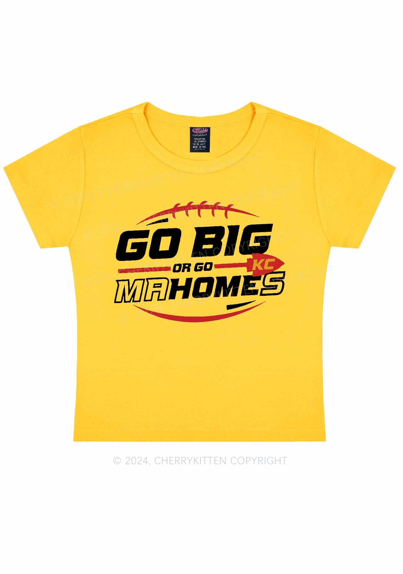 Go Big Y2K Super Bowl Baby Tee Cherrykitten