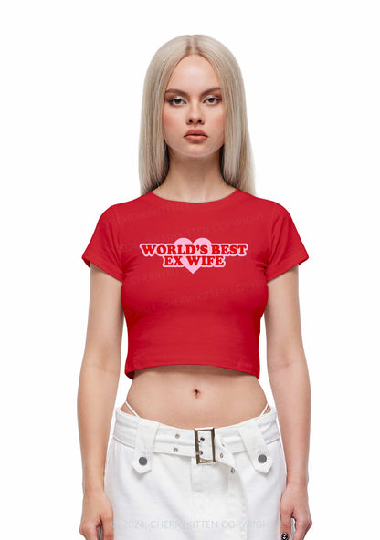 Best Ex Wife Y2K Baby Tee Cherrykitten