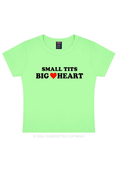 Small But Big Heart Y2K Baby Tee