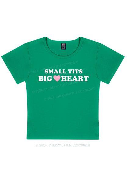 Small But Big Heart Y2K Baby Tee