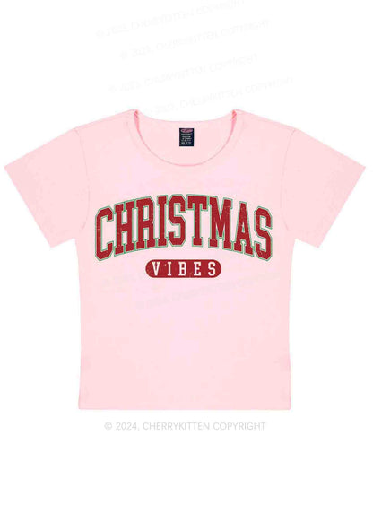 Christmas Vibes Y2K Baby Tee Cherrykitten