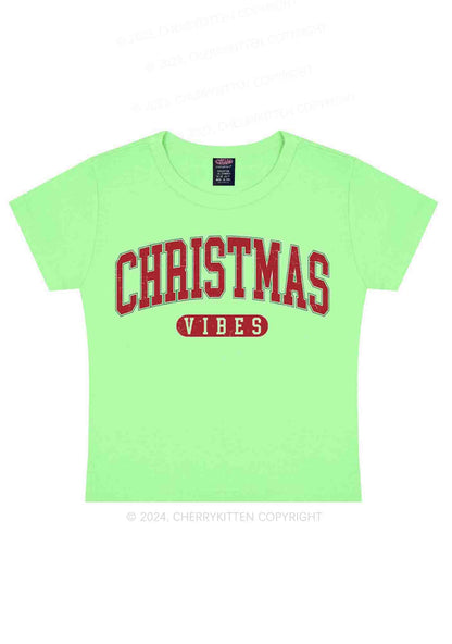 Christmas Vibes Y2K Baby Tee Cherrykitten