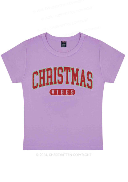 Christmas Vibes Y2K Baby Tee Cherrykitten