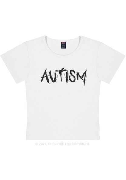 Satan Autism Y2K Baby Tee Cherrykitten