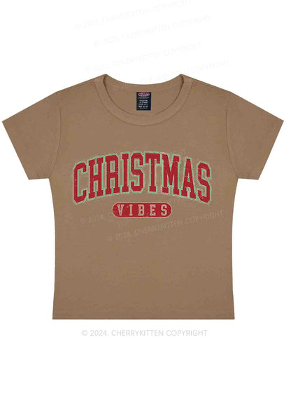 Christmas Vibes Y2K Baby Tee Cherrykitten