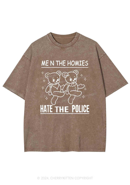 Hate The Police Y2K Washed Tee Cherrykitten