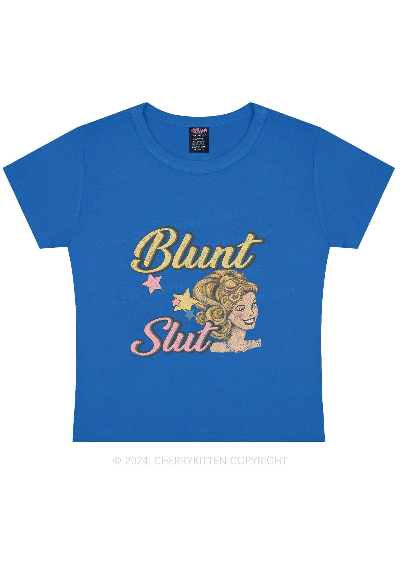 Blunt Slxt Y2K Baby Tee Cherrykitten