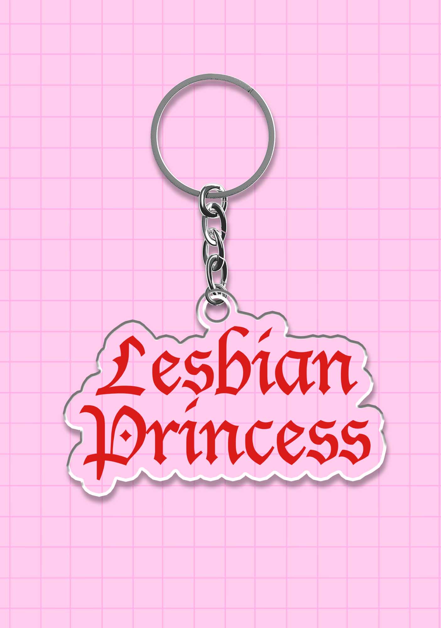 Lesbian Princess 1Pc Y2K Keychain Cherrykitten