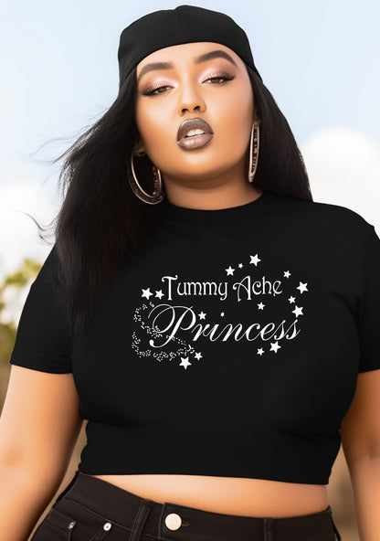 Curvy Tummy Ache Princess Baby Tee