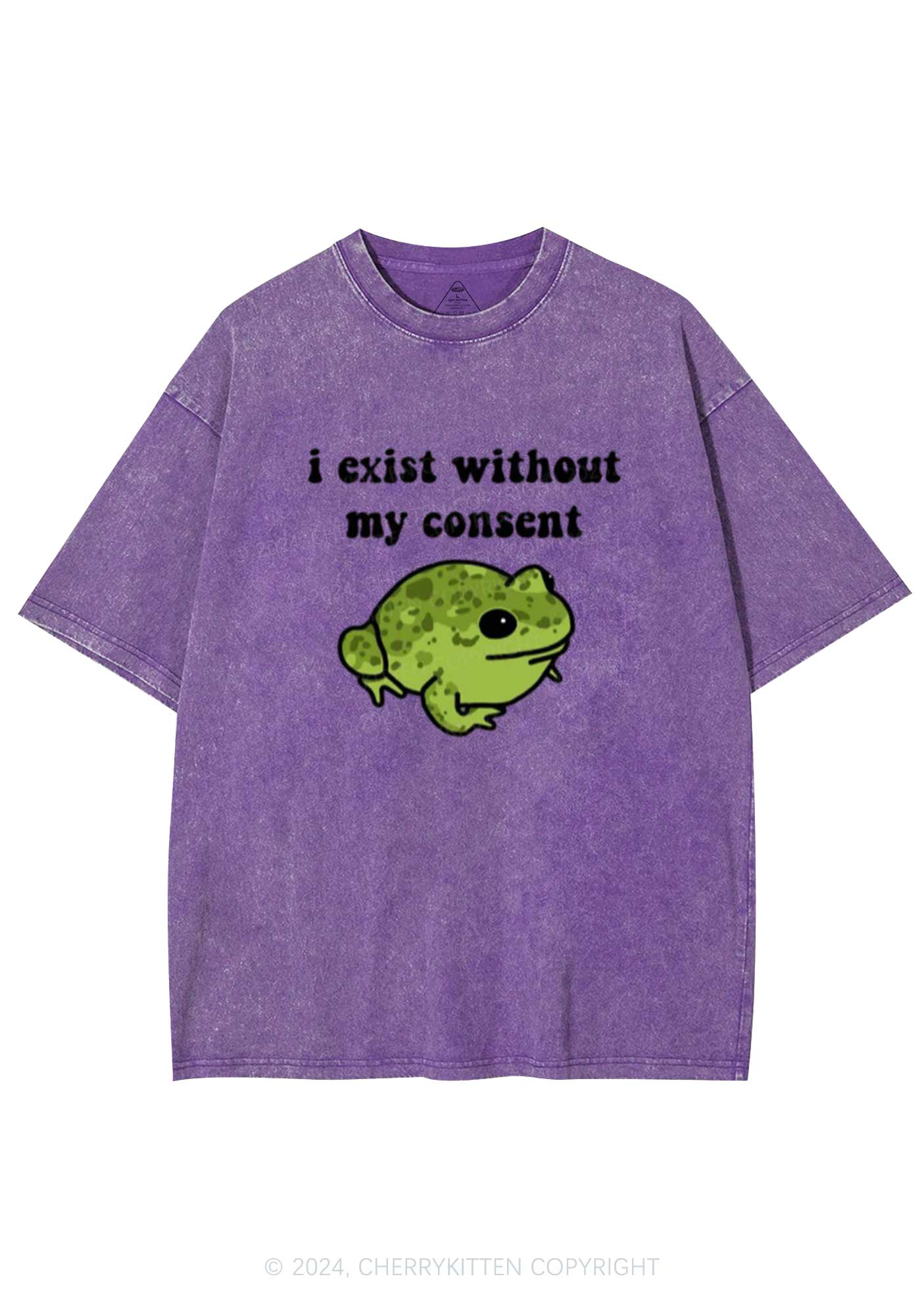 Exist Without My Consent Y2K Washed Tee Cherrykitten