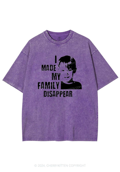 Christmas Family Disappear Y2K Washed Tee Cherrykitten