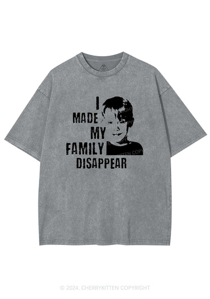 Christmas Family Disappear Y2K Washed Tee Cherrykitten