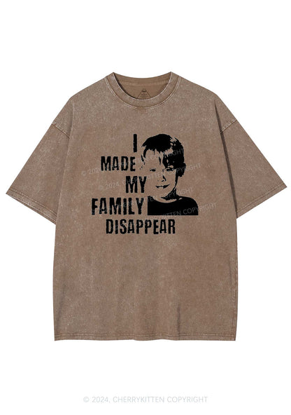 Christmas Family Disappear Y2K Washed Tee Cherrykitten