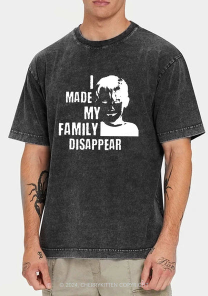 Christmas Family Disappear Y2K Washed Tee Cherrykitten