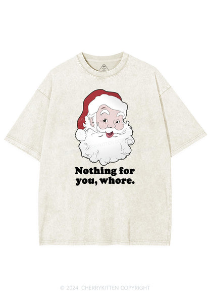 Christmas Nothing For You Y2K Washed Tee Cherrykitten