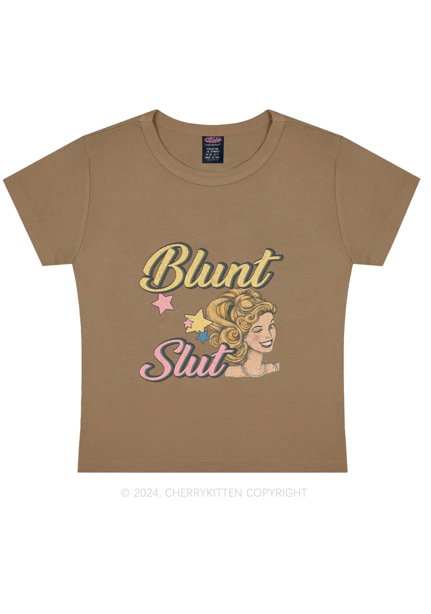 Blunt Slxt Y2K Baby Tee Cherrykitten