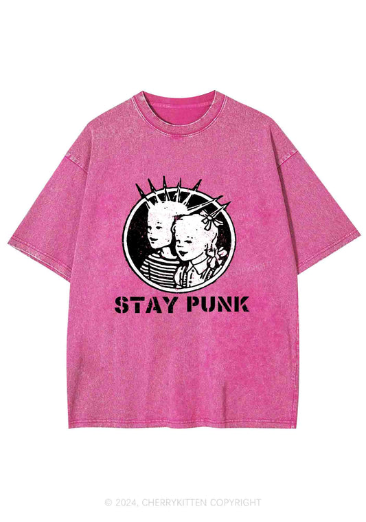 Kids Stay Punk Y2K Washed Tee Cherrykitten