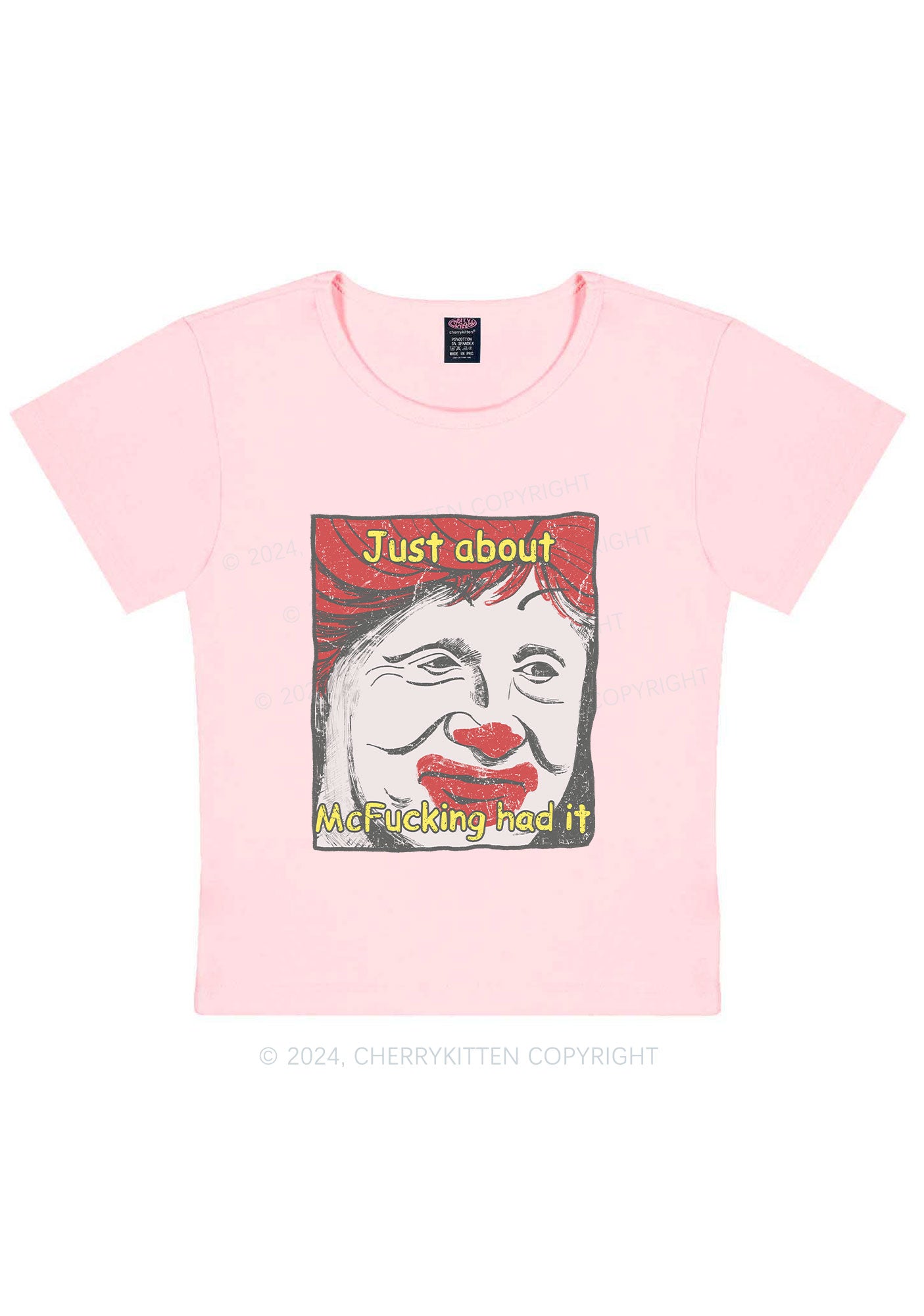 Just About Mc Had It Y2K Baby Tee Cherrykitten