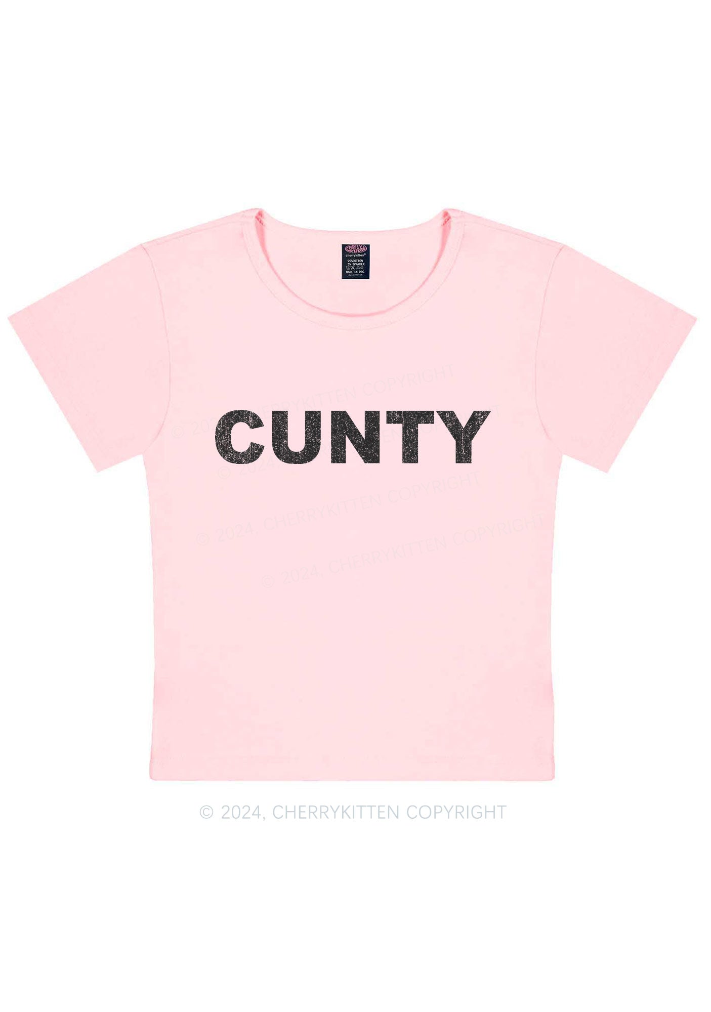 Cunty Y2K Baby Tee Cherrykitten