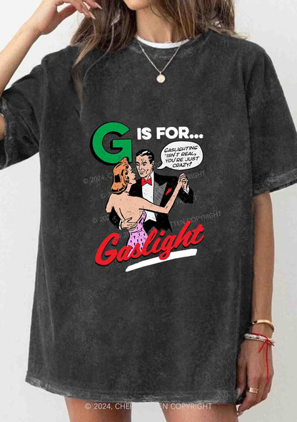 G Is For Gaslight Y2K Washed Tee Cherrykitten