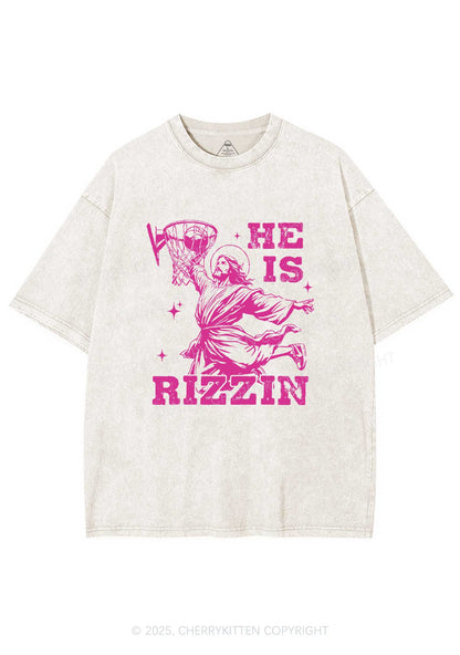 He Is Rizzin Y2K Washed Tee Cherrykitten