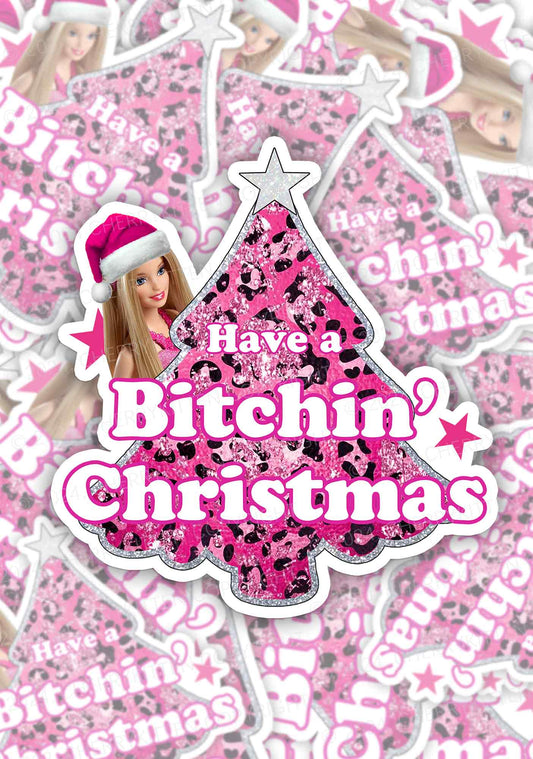 Christmas Bxxchin 1Pc Y2K Sticker Cherrykitten