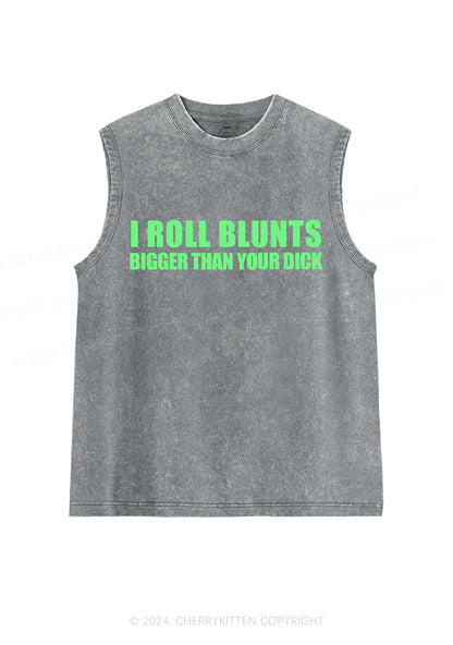 I Roll Blunts Y2K Washed Tank Cherrykitten