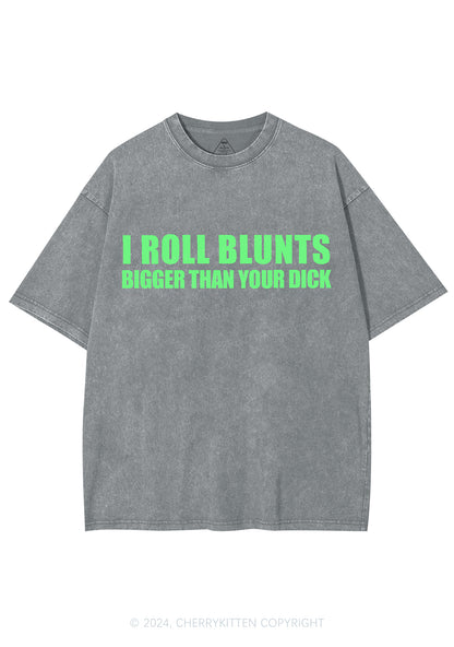 I Roll Blunts Y2K Washed Tee Cherrykitten