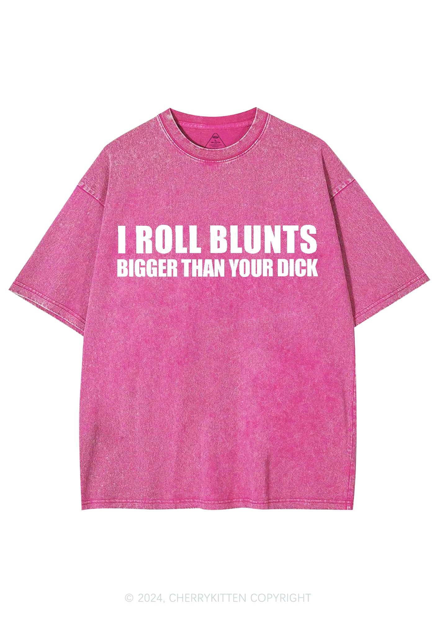 I Roll Blunts Y2K Washed Tee Cherrykitten