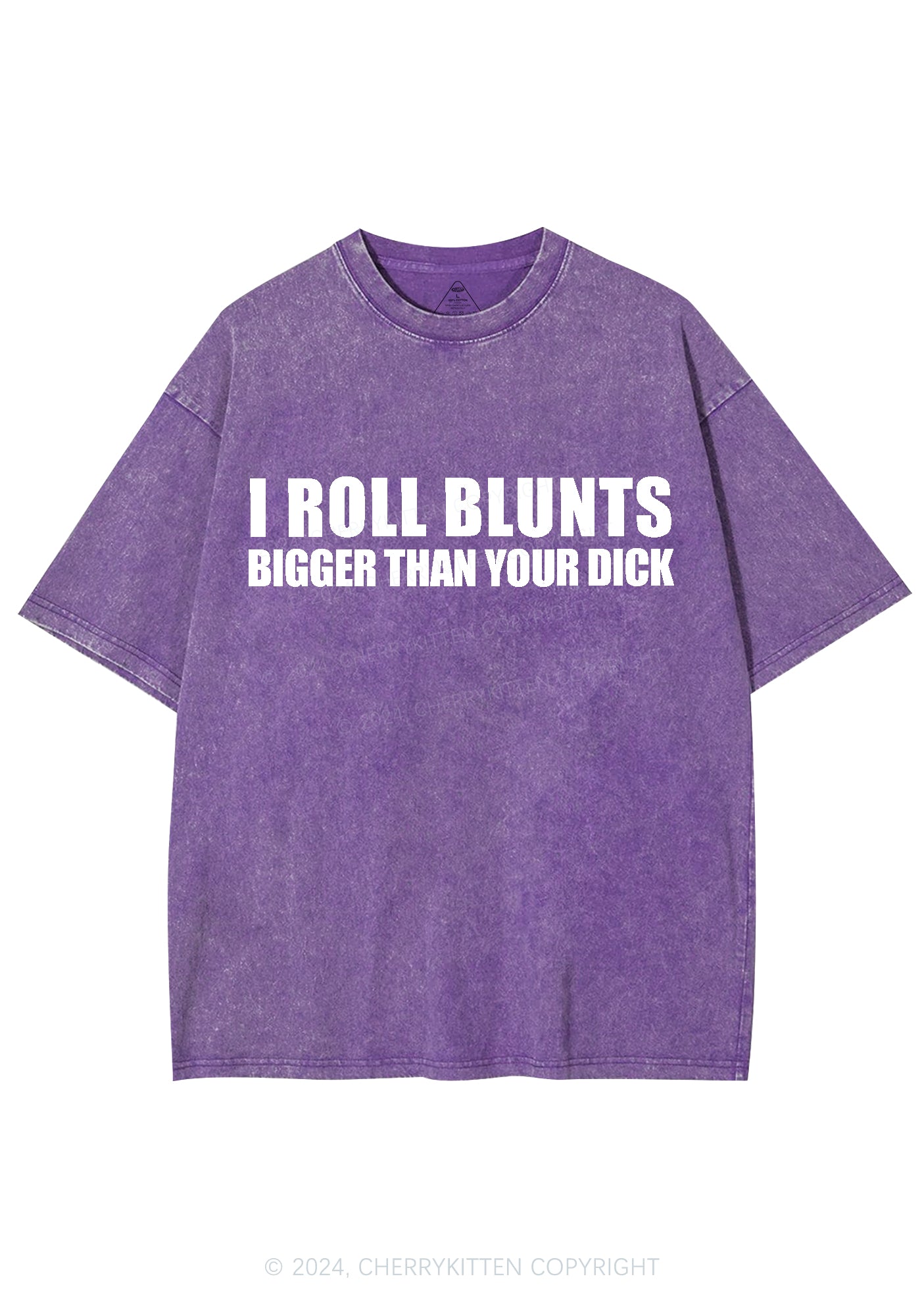 I Roll Blunts Y2K Washed Tee Cherrykitten