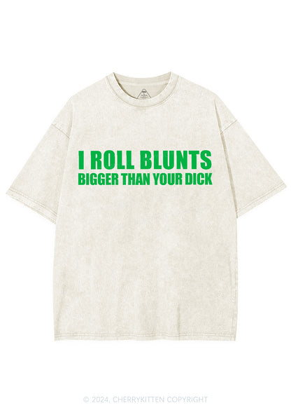 I Roll Blunts Y2K Washed Tee Cherrykitten