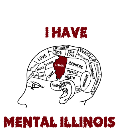 I Have Mental Illinois Y2K Washed Tee Cherrykitten