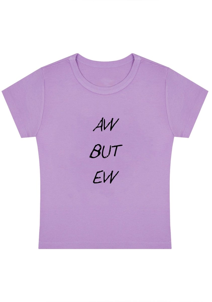 AW But EW Y2k Baby Tee - cherrykittenAW But EW Y2k Baby Tee