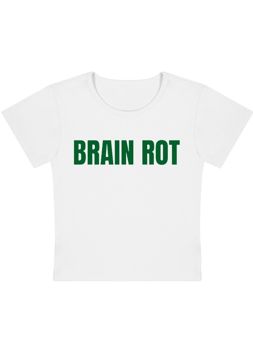 Brain Rot Y2K Baby Tee - cherrykittenBrain Rot Y2K Baby Tee