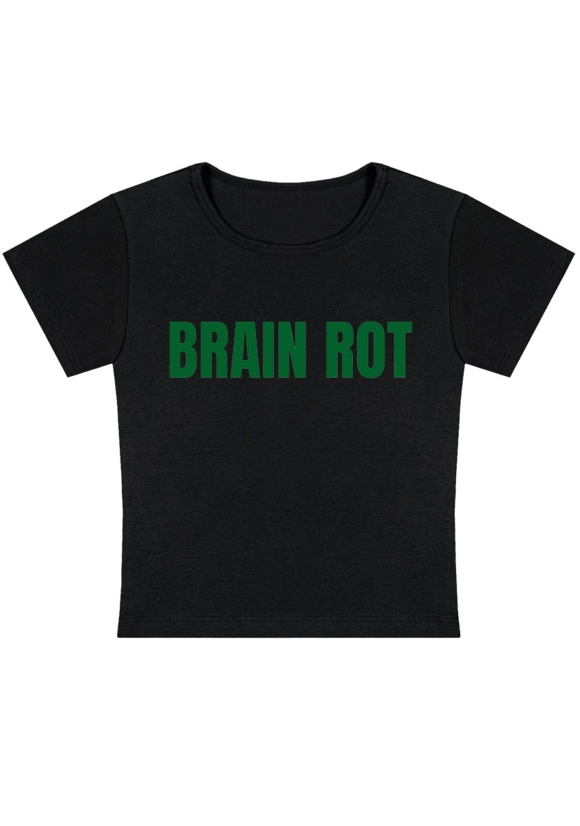 Brain Rot Y2K Baby Tee - cherrykittenBrain Rot Y2K Baby Tee