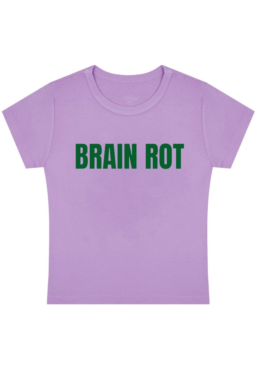 Brain Rot Y2K Baby Tee - cherrykittenBrain Rot Y2K Baby Tee