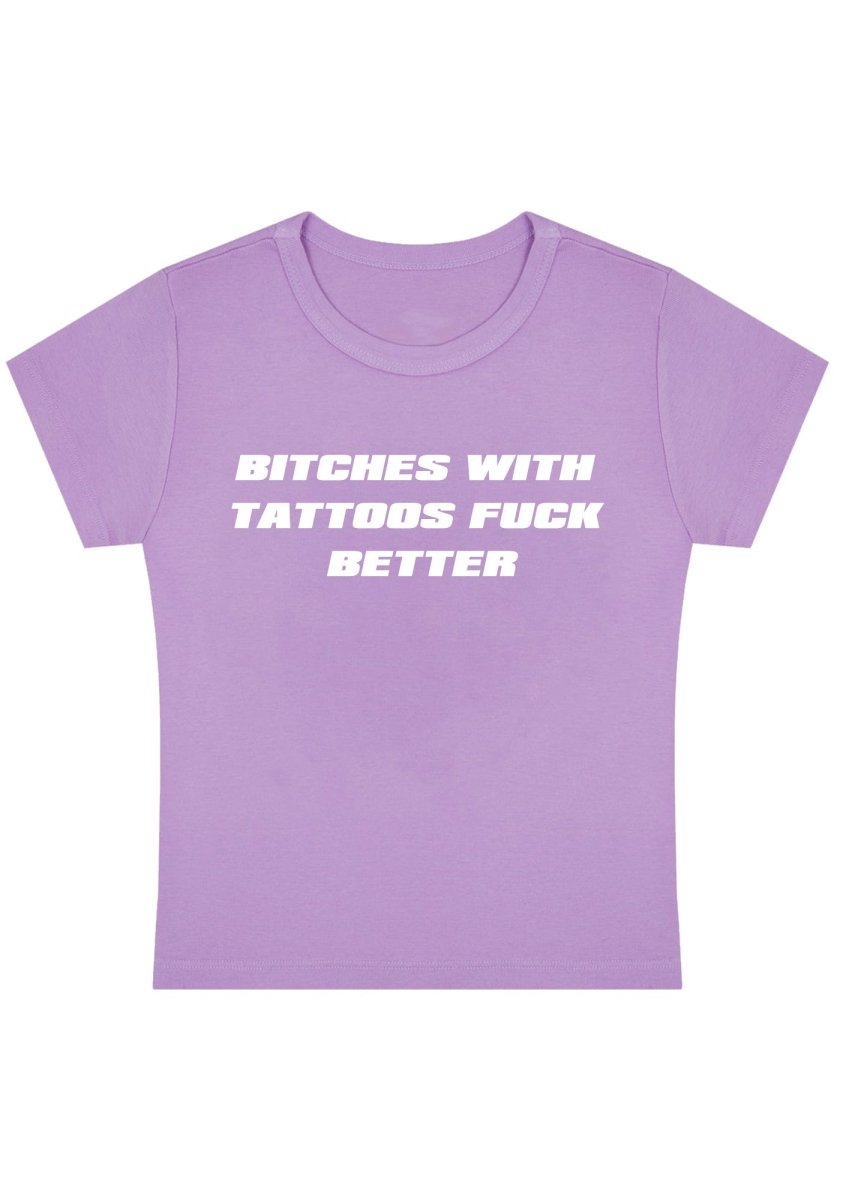 Cherrykitten Bxxches With Tattoos Fxxk Better Y2k Baby Tee for Sale