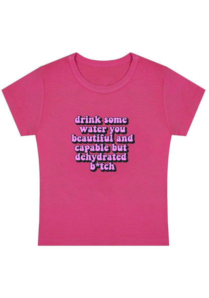 Drink Some Water Y2k Baby Tee-cherrykitten-Baby Tees,Damn,Savage,Tops