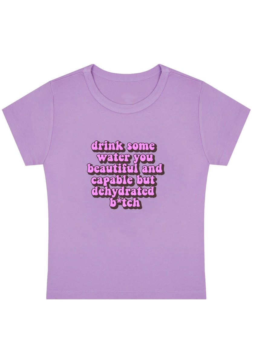 Drink Some Water Y2k Baby Tee-cherrykitten-Baby Tees,Damn,Savage,Tops