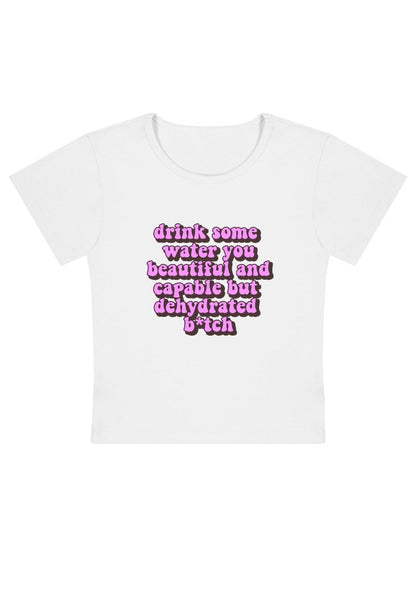 Drink Some Water Y2k Baby Tee-cherrykitten-Baby Tees,Damn,Savage,Tops