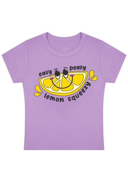 Easy Peasy Lemon Squeezy Y2K Baby Tee - cherrykittenEasy Peasy Lemon Squeezy Y2K Baby Tee