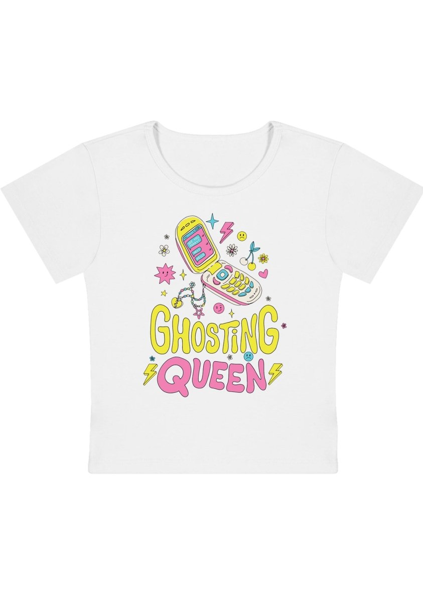 Ghosting Queen Y2K Baby Tee - cherrykittenGhosting Queen Y2K Baby Tee